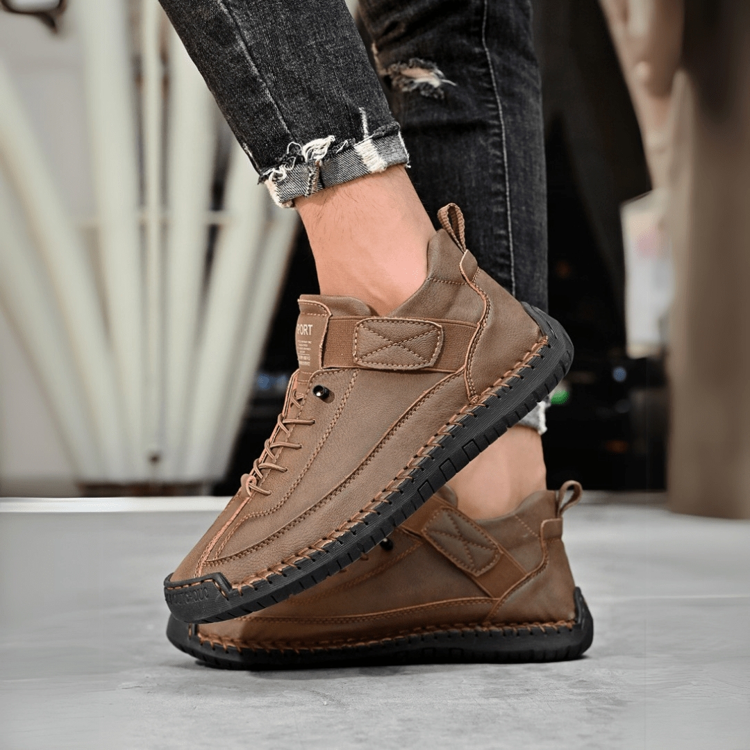 Javier | Hand-Stitched Lace-Up Moc