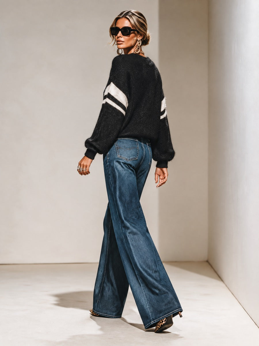 Juliette | Star Motif Relaxed Sweater