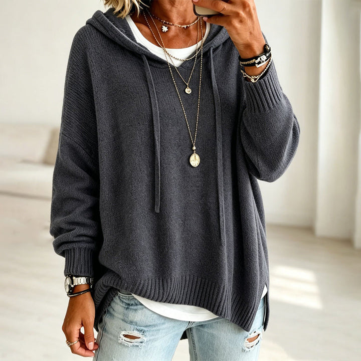 Kenzie | Relaxed Hooded Knit Sweater