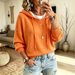 Kenzie | Relaxed Hooded Knit Sweater