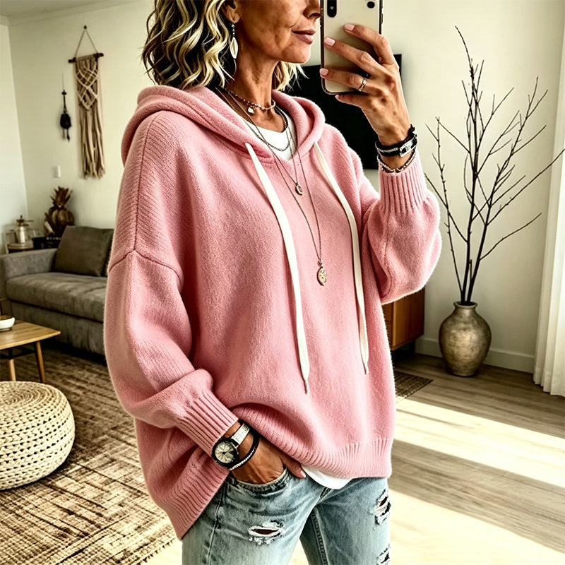 Kenzie | Relaxed Hooded Knit Sweater