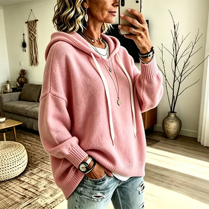 Kenzie | Relaxed Hooded Knit Sweater