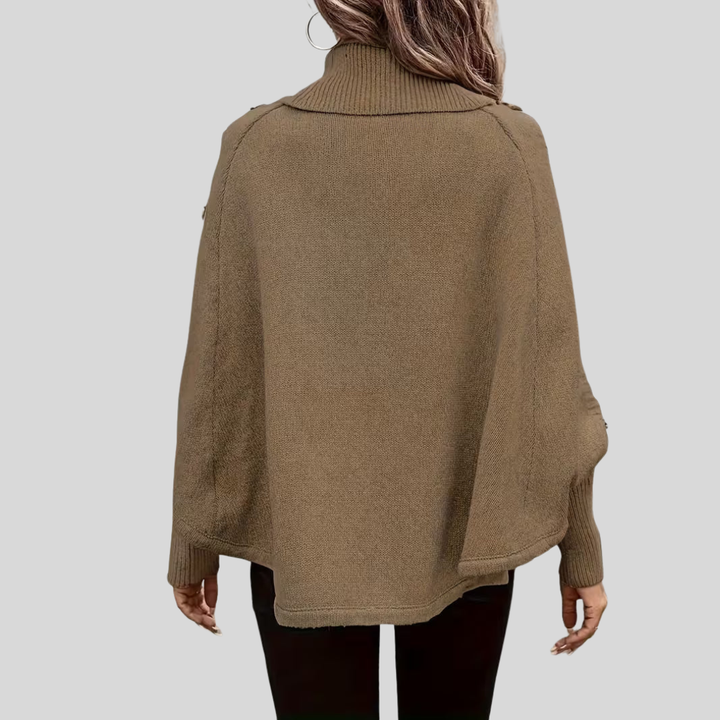 Leonie | Cable-Knit Funnel-Neck Sweater