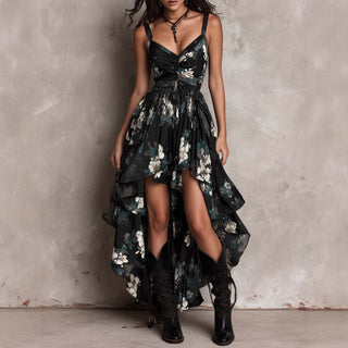 Lorelei | Floral Hi-Low Dress