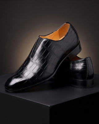 Lorenzo | Croc-Embossed Slip-On Shoes