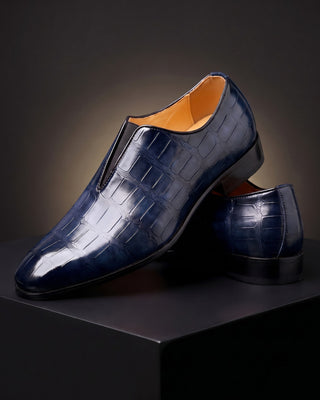 Lorenzo | Croc-Embossed Slip-On Shoes