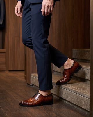 Lorenzo | Croc-Embossed Slip-On Shoes