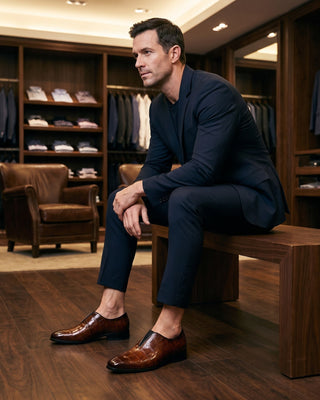Lorenzo | Croc-Embossed Slip-On Shoes