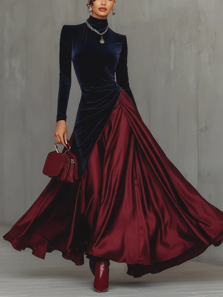 Lucrèce | Two-Tone Maxi Dress