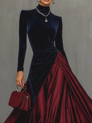 Lucrèce | Two-Tone Maxi Dress