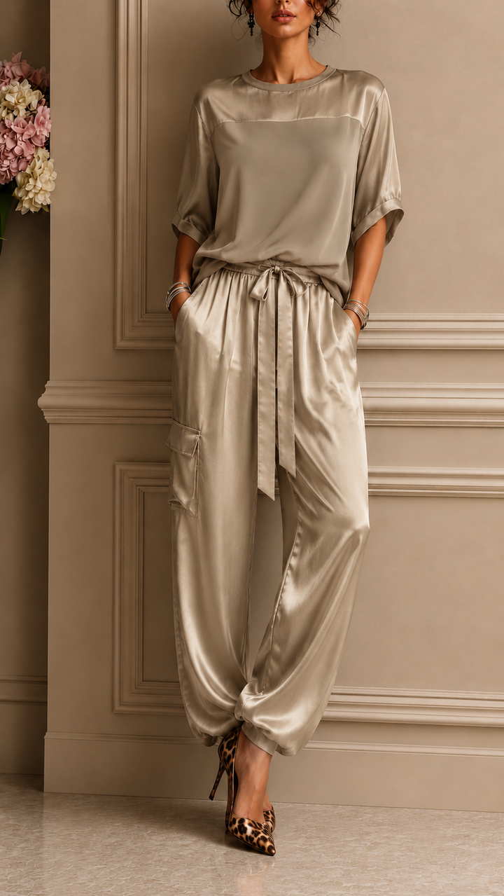 Lurelle | Draped Two-Piece Set