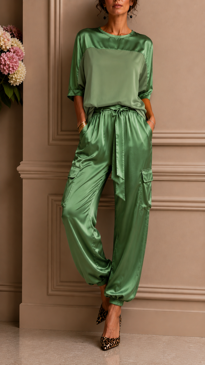 Lurelle | Draped Two-Piece Set
