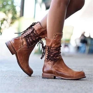 Lydia | Vintage Lace-Up Boots