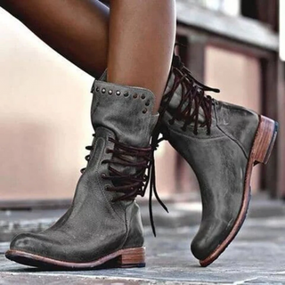 Lydia | Vintage Lace-Up Boots