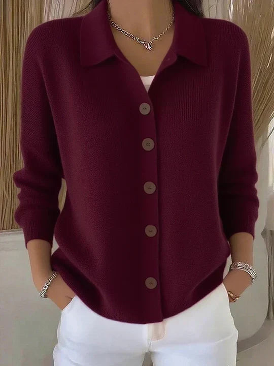 Mabel | Collared Button Cardigan