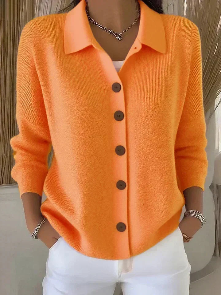 Mabel | Collared Button Cardigan