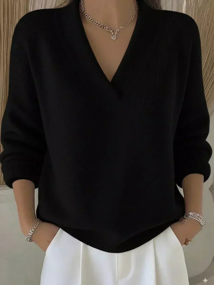 Manon | Relaxed V-Neck Sweater