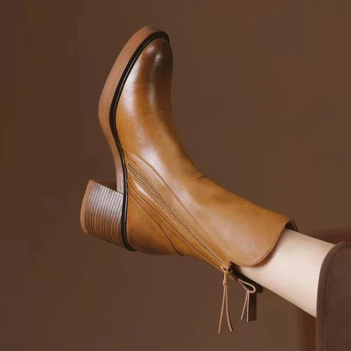 Marigold | Side-Zip Ankle Boots