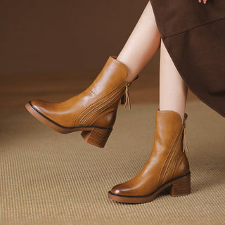 Marigold | Side-Zip Ankle Boots