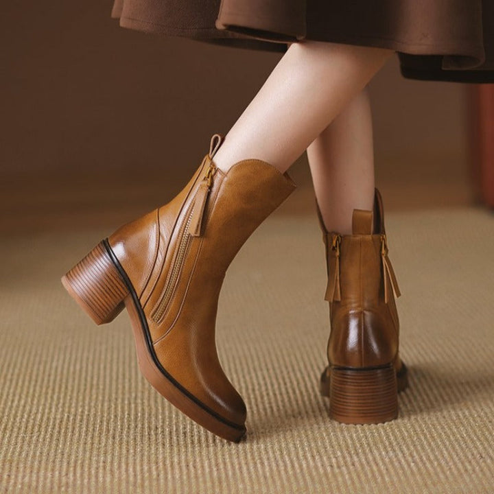 Marigold | Side-Zip Ankle Boots