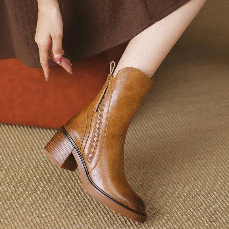 Marigold | Side-Zip Ankle Boots