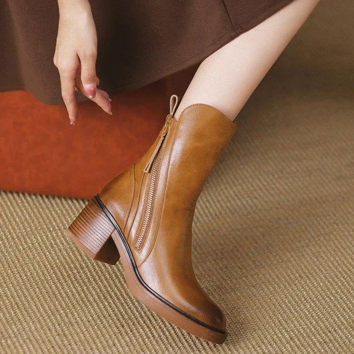 Marigold | Side-Zip Ankle Boots