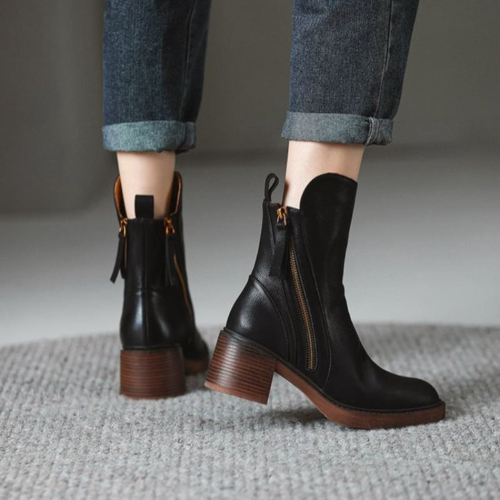 Marigold | Side-Zip Ankle Boots