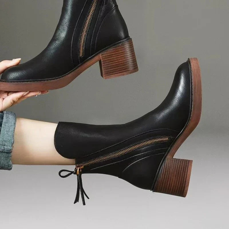 Marigold | Side-Zip Ankle Boots