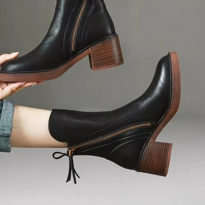 Marigold | Side-Zip Ankle Boots