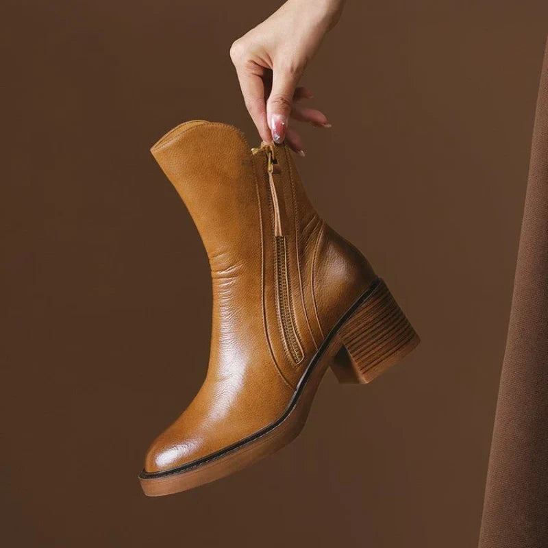 Marigold | Side-Zip Ankle Boots