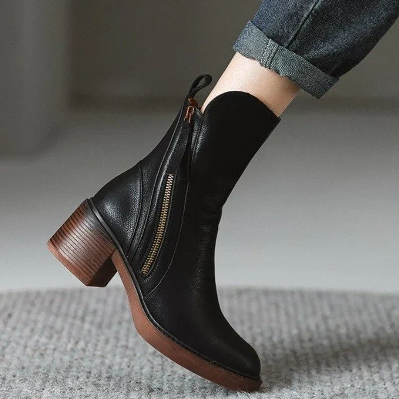 Marigold | Side-Zip Ankle Boots