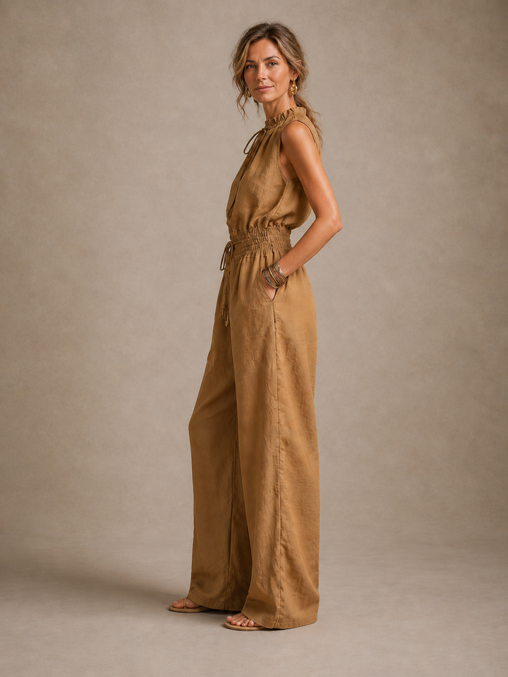 Marisol | High-Neck Sleeveless Jumpsuit