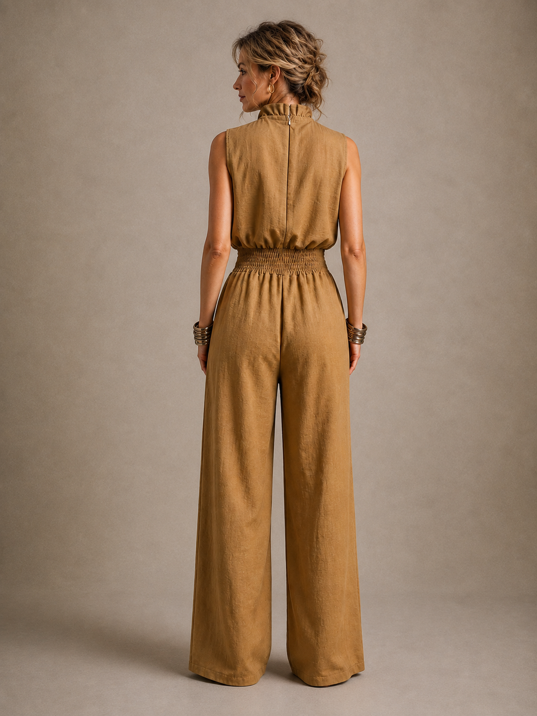 Marisol | High-Neck Sleeveless Jumpsuit