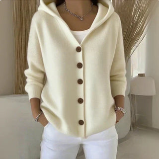 Meryl | Hooded Button Cardigan