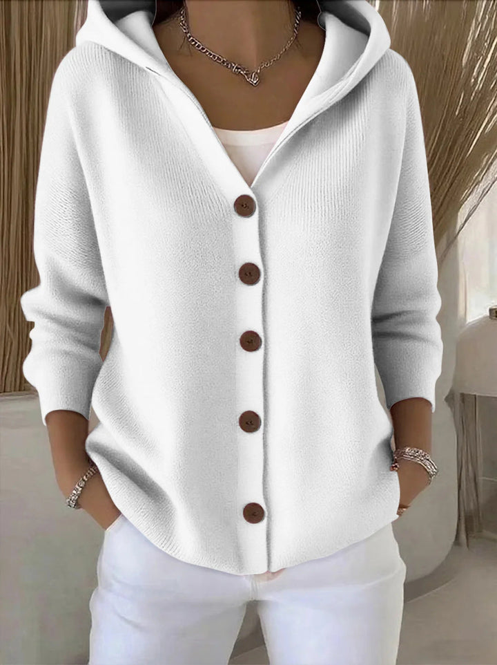 Meryl | Hooded Button Cardigan