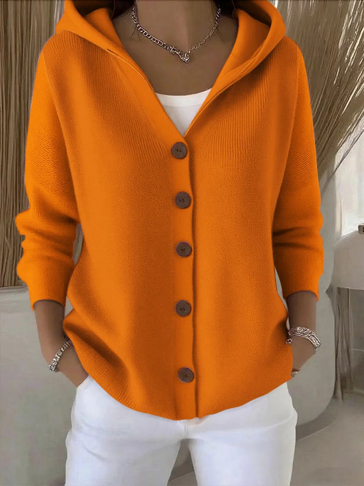 Meryl | Hooded Button Cardigan