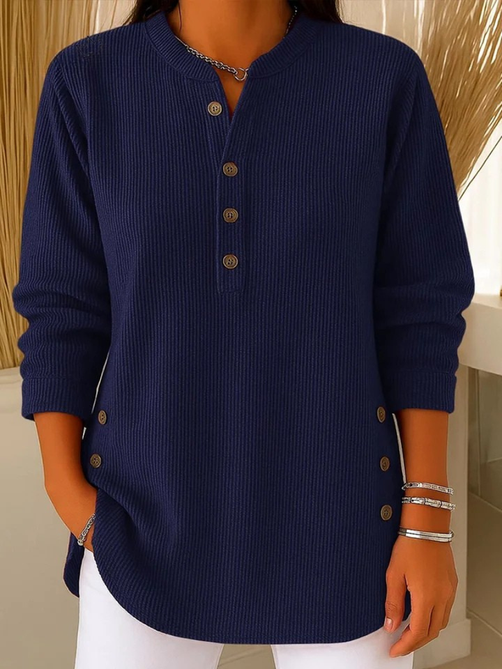 Mila | Henley Tunic Sweater
