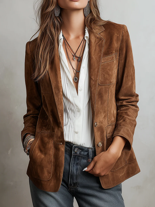 Millicent | Vintage Brown Blazer