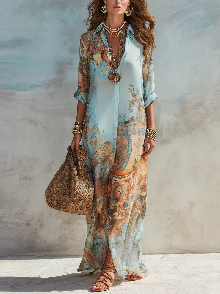 Nerea | Flowing Printed Summer Dress