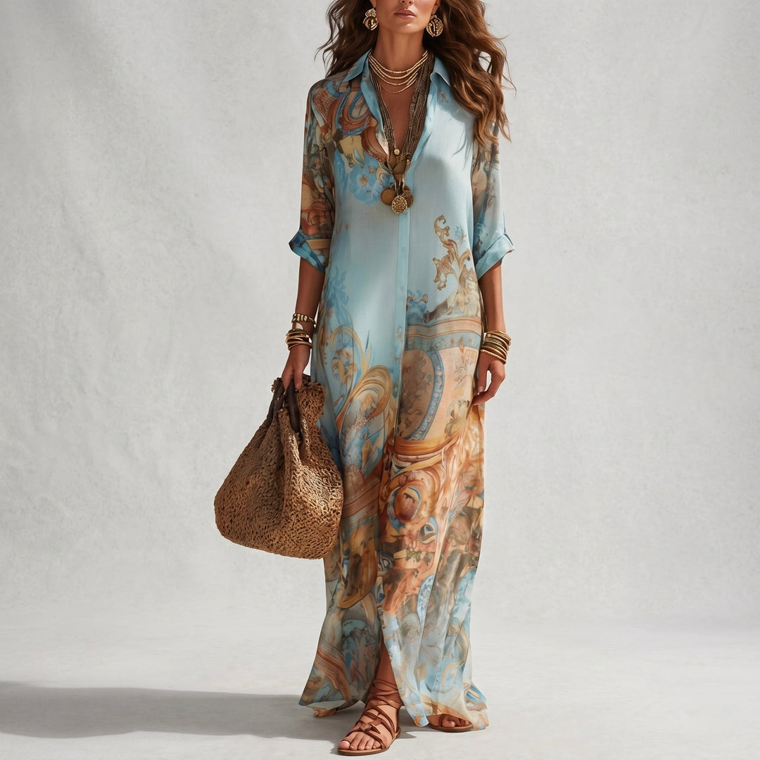 Nerea | Flowing Printed Summer Dress