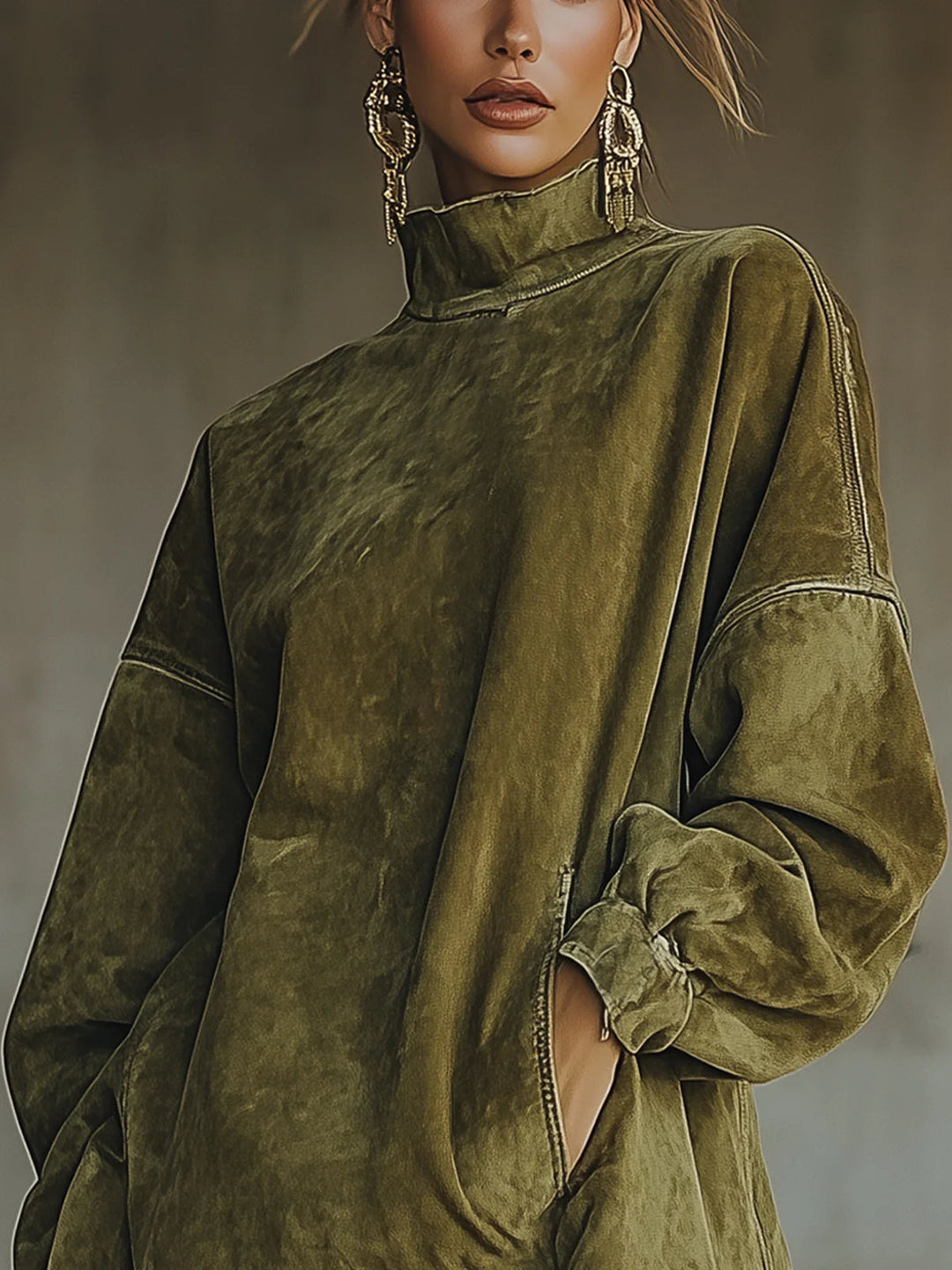 Ombeline | Fringed Suede-Look Dress