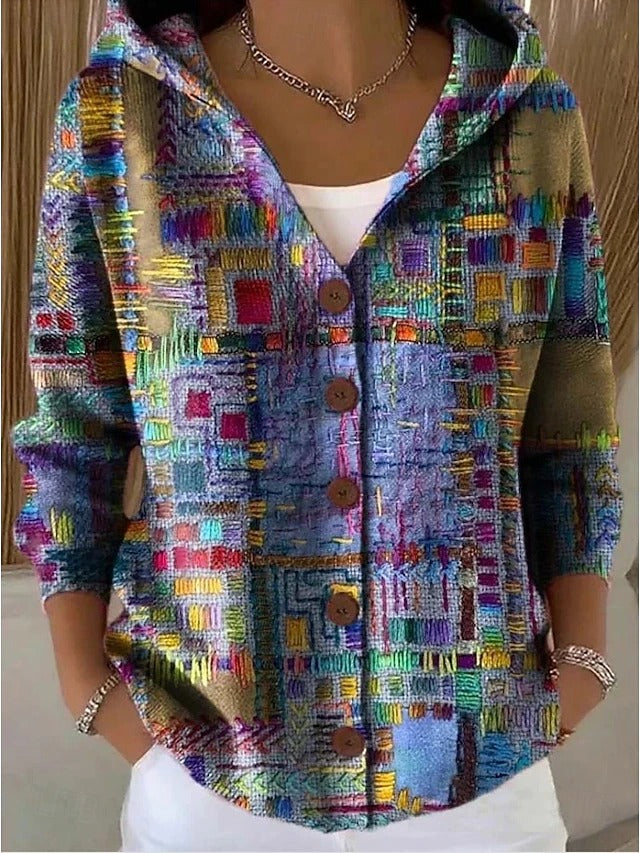 Opal | Artful Hooded Shirt Jacket