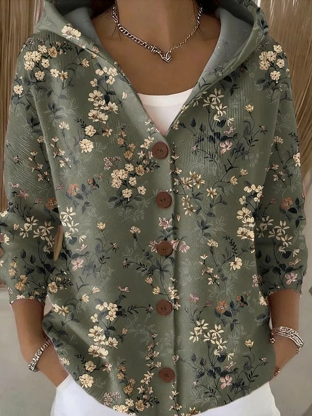 Opal | Artful Hooded Shirt Jacket