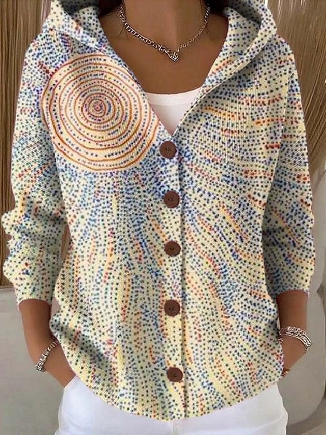Opal | Artful Hooded Shirt Jacket