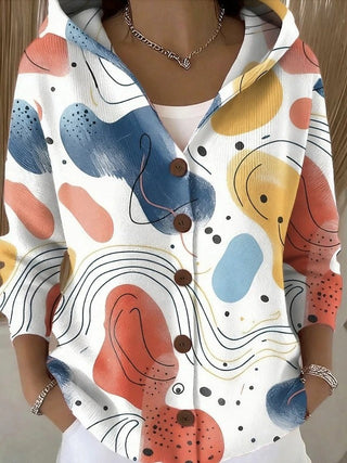 Opal | Artful Hooded Shirt Jacket
