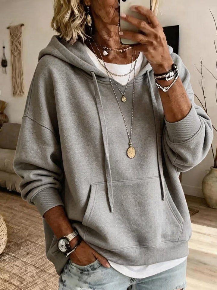 Relaxed-Fit Casual Cotton Hoodie