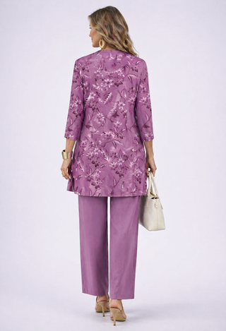 Pauline | Lilac Floral Three-Piece Set