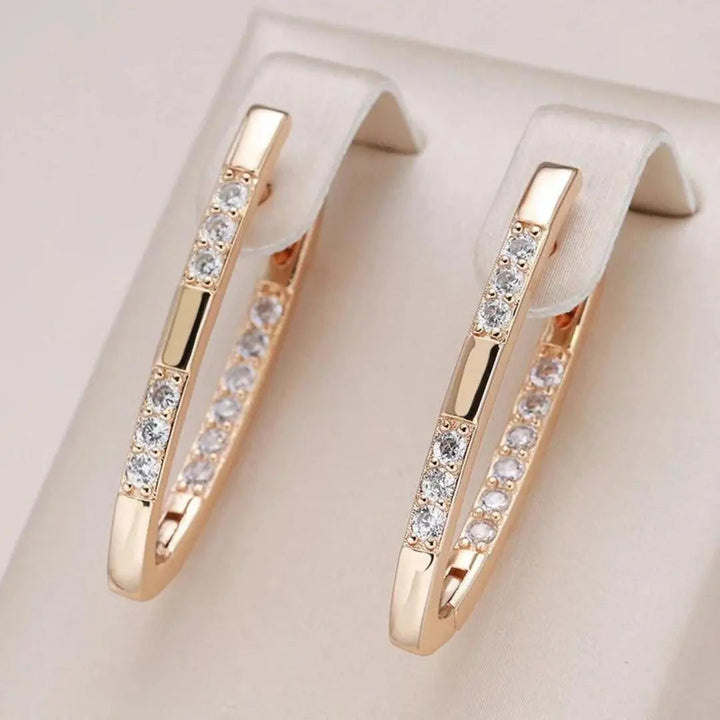 Pavé Bar Drop Earrings