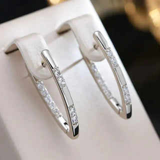 Pavé Bar Drop Earrings