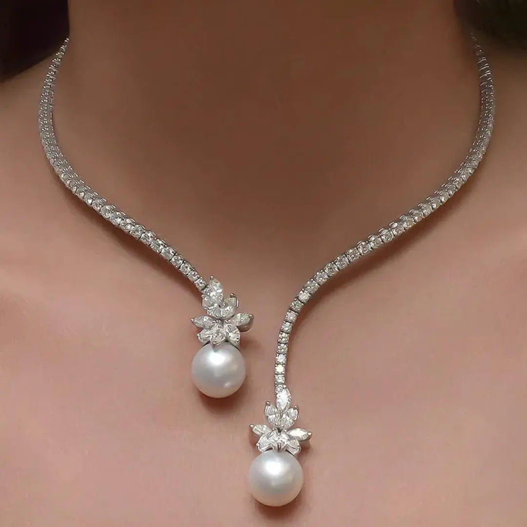 Pearl Drop Y Necklace